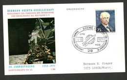 BERLIN - GERMANY - CARD - ROCKET POST , NR.65 - COSMOS - 1971. - Other & Unclassified