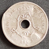 Coin Belgium Moeda Bélgica 1903 5 Centavos 1 - Non Classés