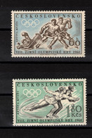 TCHCOSLOVAQUIE    Timbres Neufs  ** De 1960    ( Ref  4504 ) Sport - Jeux Olympiques D'hiver Squaw Valley - Andere & Zonder Classificatie