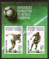 BULGARIA 1996 Euroepan Football Block Used.  Michel Block 230 - Used Stamps