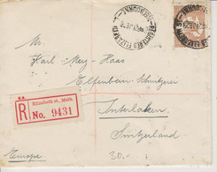 Australia, 21. 6.1928, Registered Cover, Melbourne To Switzerland, Mi 45, See Scans! - Cartas & Documentos