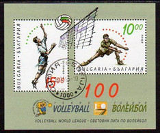 BULGARIA  1995 Volleyball Centenary Block Used.  Michel Block 228 - Gebraucht