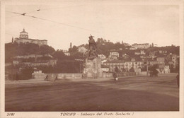 00327 "TORINO - IMBOCCO DEL PONTE UMBERTO I" ANIMATA, VERA FOTO. CART NON SPED - Estadios E Instalaciones Deportivas