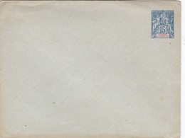 SAINT-PIERRE-et-MIQUELON  :  Entier Postal Enveloppe Type Groupe 15c Bleu Neuf - Cartas & Documentos
