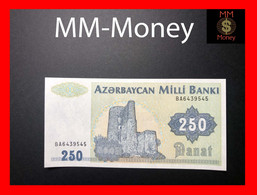 AZERBAIJAN 250 Manat 1992 P. 13 B UNC - Azerbaïdjan