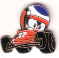 D10 Pin's FERRARI N 27 Humour BD Pilote Jacques Villeneuve Canada Achat Immédiat - Ferrari