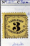 Allemagne - Bade (1862) - Taxe 3 K.   Neuf * - MH - Neufs