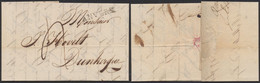 Précurseur - LAC Datée De Anvers (1814) + Obl Linéaire Noir, Port 4 Décimes > Dunkerke / Gouvernement Général - 1814-1815 (Gouv. Général De La Belgique)