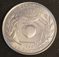ETATS UNIS - USA - ¼ - 1/4 DOLLAR 1999 P - Quarter Georgia - KM 296 - Andere & Zonder Classificatie