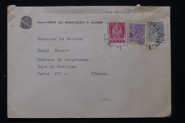 BRÉSIL - Enveloppe Du Ministère De La Santé  Pour Paris En 1952  - L 84795 - Brieven En Documenten