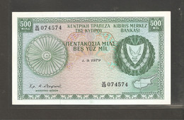 Chypre, 500 Cypriot Mils, 1979 - Chipre