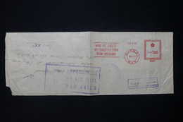 GRECE - Enveloppe De Athènes Pour Paris En 1951, Affranchissement Mécanique - L 84826 - Covers & Documents
