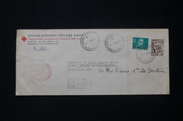 YOUGOSLAVIE - Enveloppe De La Croix Rouge De Belgrade En Recommandé Pour Paris En 1951 - L 84852 - Covers & Documents