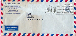 Letter -  Stamp Ptas / Postmark Madrid, 1969., Spain (Generalexport Yugoslavia) - Other & Unclassified