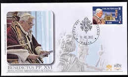 VATICANO 2013 FDC 11.02.2013 MNH ** - Lettres & Documents