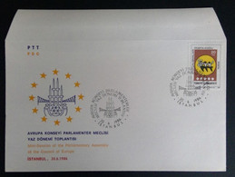 Turkije 1986 Zomervergadering Van Het Parlement Van De Raad Van Europa - Briefe U. Dokumente