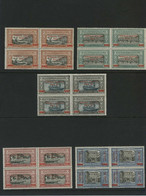 1924 SOMALIA ITALIANA Cat N.55/59 Manzoni 5 Val. In Quartina MNH - Somalia