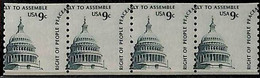 94812b - USA - STAMPS - Sc # 1616  Strip Of 4 -  SHIFTED Perforation  - MNH - Plaatfouten En Curiosa