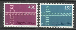 9307C-YUGOSLAVIA JUGOSLAVIA SERIE COMPLETA NUEVOS MNH** 1971 Nº1301/2 - Sonstige & Ohne Zuordnung