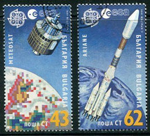 BULGARIA 1991  Europa: Space Used.  Michel 3901-02 - Gebraucht