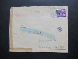Niederlande 1944 Zensurbeleg / Mehrfachzensur A.c. Brief Von Eindhoven Nach Hamburg Mit Zensurstreifen - Lettres & Documents