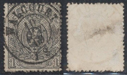 Petit Lion Dentelé - N°23 Obl Double Cercle "Walcourt" (léger Aminci) Superbe Centrage ! - 1866-1867 Coat Of Arms