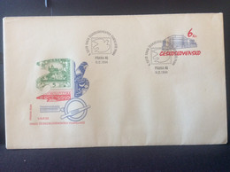 COB 84 Oblitéré 1984 5° Congrès Des Philatélistes Tchécoslovaques Timbre Loupe Pince - Enveloppes