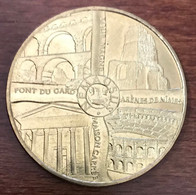 30 NÎMES LES 4 MONUMENTS MDP 2015 NG MEDAILLE SOUVENIR MONNAIE DE PARIS JETON TOURISTIQUE MEDALS COINS TOKENS - 2015