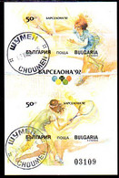 BULGARIA 1990  Olympic Games Imperforate Block Used.  Michel Block 211B - Used Stamps