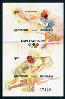 BULGARIA 1990  Olympic Games Imperforate Block  MNH / **.  Michel Block 211B - Gebraucht