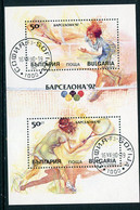BULGARIA 1990  Olympic Games Block Used*.  Michel Block 211A - Used Stamps