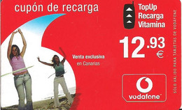 RECARGA VODAFONE 12,93 CANARIAS 2005 - Vodafone