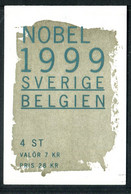 Carnet Suède N°2123 - Couv; Avec Nobel 1999 Tp Émission Commune Avec La Belgique - Non Classés