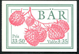 Carnet Suède N° 1845 - Couv.  Framboises TP : Framboises, Cassis - Non Classés