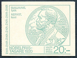 Carnet Suède N° 1112  - Couv. Nobel - TP :Lauréqts Du Nobel 1920 : Guillaume Et Hernst. - Non Classés