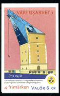 Carnet Suède N° 2197  - Couv. Grue- TP : Théâtre, Usine, Église Médiévale. - Non Classés