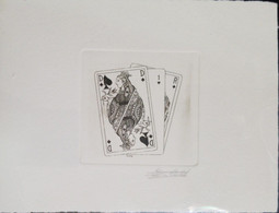 O) BELGIUM, PREUVE DATELIER, QUEEN OF HEARTS    - PLAYING CARDS, XF - Zonder Classificatie