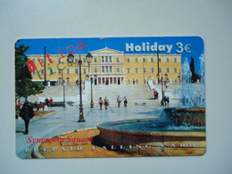 GREECE  USED PREPAID CARDS  MONUMENTS LADSCAPES MYKONOS - Paysages