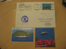 STELLA OCEANIS Cruise Ship Cover Paquebot RODOS 1981 Cancel GREECE + Image - Covers & Documents