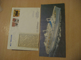 MTS CONSTELLATION Cruise Ship Cover Paquebot RODOS 1986 Cancel GREECE + Image - Covers & Documents