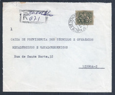 Raro Registo De Cercal Do Alentejo Datado De 1964, Para Lisboa. Stamp Do Cavalo. Horse. - Lettres & Documents
