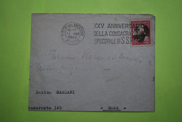 VATICAN -  1942  -  Enveloppe - Oblitération : XXV Anniversaire De La Consécration épiscopale De PIE XI - Covers & Documents
