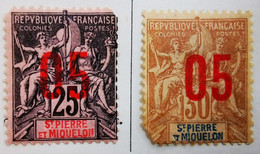 Saint-Pierre-et-Miquelon - Colonies Françaises - 1892-1906 - Y&T N°98-99 /*/ - Unused Stamps