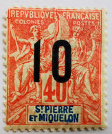 Saint-Pierre-et-Miquelon - Colonies Françaises - 1912 - Y&T N°101 "Chiffres Espacés"  /*/ - Sonstige & Ohne Zuordnung