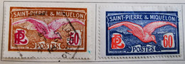 Saint-Pierre-et-Miquelon - Colonies Françaises - 1925 - Y&T N°115 Et N°116 /0/ Et /*/ - Unused Stamps