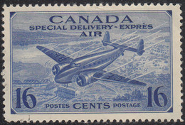 Canada 1942 Unused Sc #CE1 16c Trans-Canada Airplane - Airmail: Semi-official