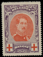 BELGIQUE / BELGIUM 1915 - COB 134 20c Croix Rouge Neuf* - 1914-1915 Cruz Roja