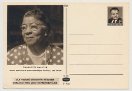 TCHECOSLOVAQUIE - Carte Postale (entier) - Défenseurs De La Paix - Charlotte BASSOVA - Cartoline Postali