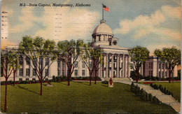 Alabama Montgomery State Capitol Building 1948 Curteich - Montgomery