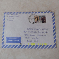 Lettre Greece Hellas Grece 1988 Pour Liege Esneux Non Pliée - Covers & Documents